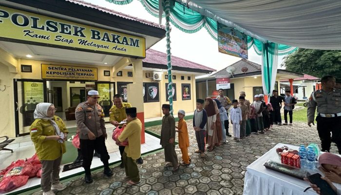 Pererat Silahturahmi, Polsek Bakam Gelar Buka Puasa Bersama dan Santuni Anak Yatim Piatu