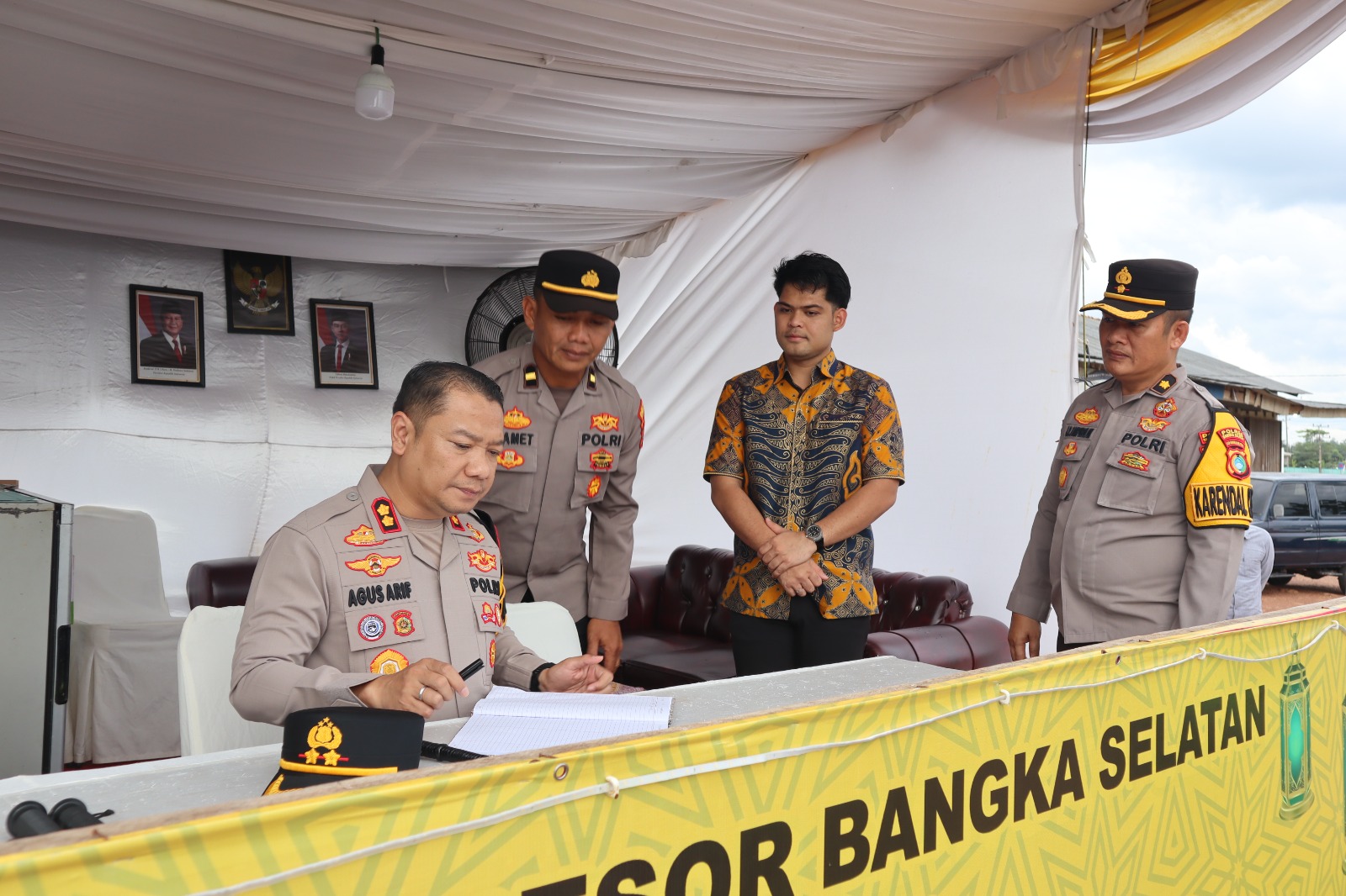 Jelang H-2 Idulfitri, Kapolres Basel Cek Pos Pengamanan dan Arus Lalu Lintas di Tiga Lokasi Strategis