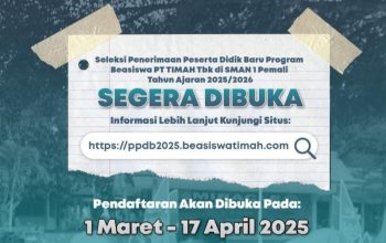 Peluang Emas! Beasiswa PT Timah di SMAN 1 Pemali Dibuka, Ini Syaratnya