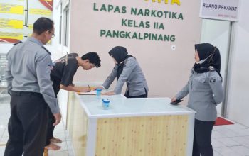 Cegah Peredaran Narkoba, Lapas Narkotika Pangkalpinang Rutin Gelar Tes Urine