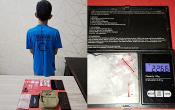 Pengedar Sabu di Desa Pongok Dicokok, Polisi Sita 22,66 Gram Sabu