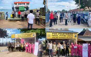 Kapolres Basel Tinjau Arus Mudik dan Pos Pengamanan Ops Ketupat Menumbing 2025