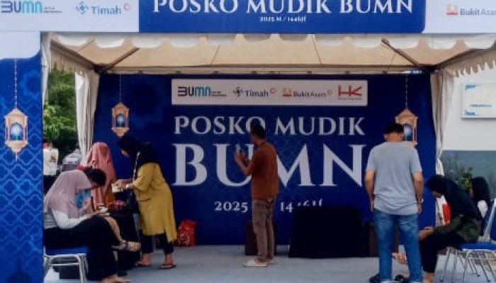 PT Timah dan Mitra BUMN Sediakan Posko Mudik dengan Fasilitas Lengkap di Trans Sumatera