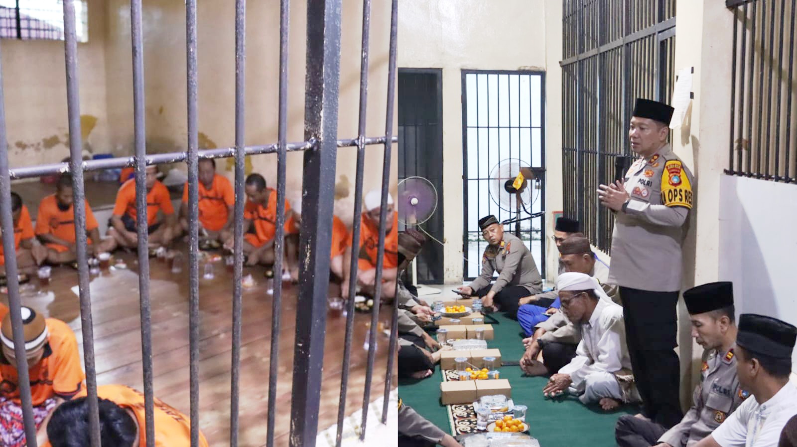 Buka Puasa Bersama Tahanan, Kapolres Bangka Selatan Tunjukkan Kepedulian dan Pembinaan Spiritual
