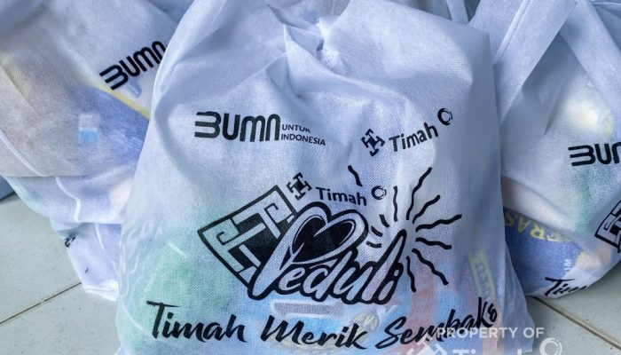 Dukung Ketahanan Pangan, PT Timah Tebar Kebaikan dengan Ribuan Paket Sembako