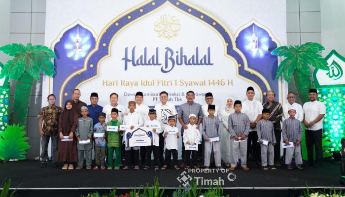 PT Timah Santuni Anak Yatim di Pangkalpinang Saat Halal Bihalal