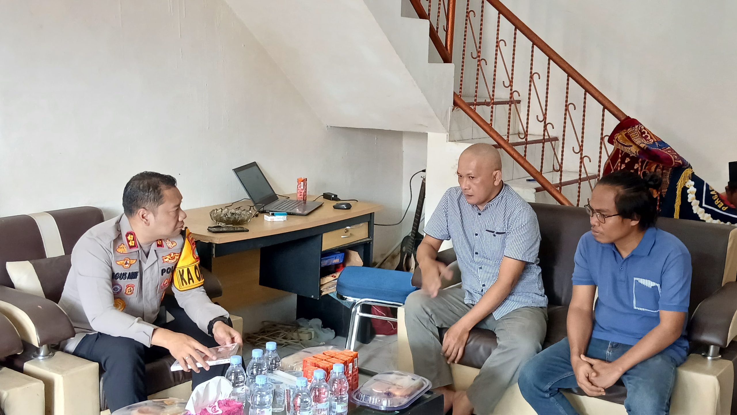 Kapolres Basel Sambangi PWI, Bahas Kolaborasi Jaga Kamtibmas dan Tingkatkan Literasi