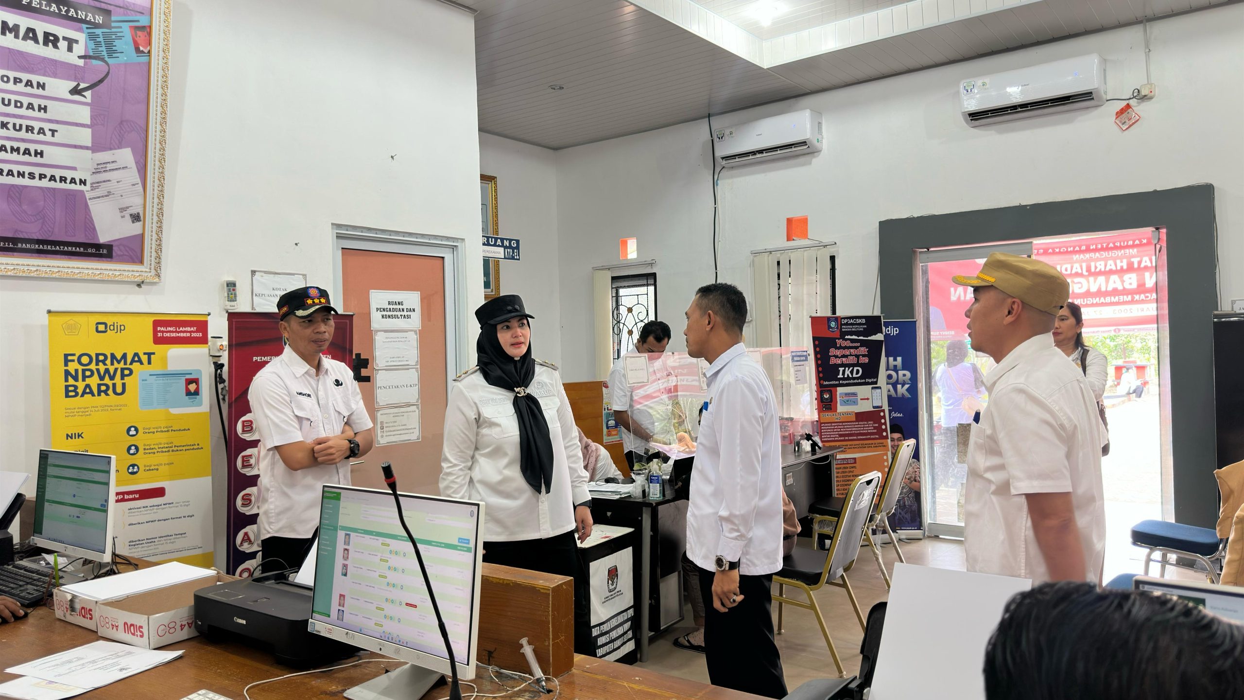 Wakil Bupati Basel Gelar Sidak Seremonial di Sejumlah OPD Pasca Lebaran