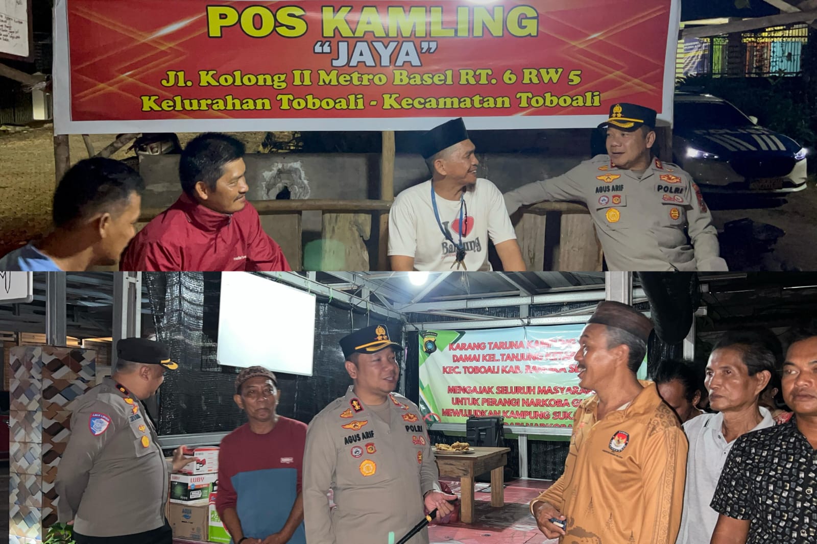 Silaturahmi Kamtibmas, Kapolres Bangka Selatan Sambangi Poskamling di Toboali