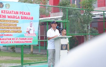 Kakanwil Kemenkumham Babel Buka PORSENI HBP Ke-61 di Lapas Narkotika Pangkalpinang
