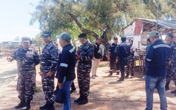 Kedatangan Mabes TNI AL dan PT Timah Tbk di Pesisir Sukadamai Curi Perhatian, Pihak PT Timah Enggan Berkomentar