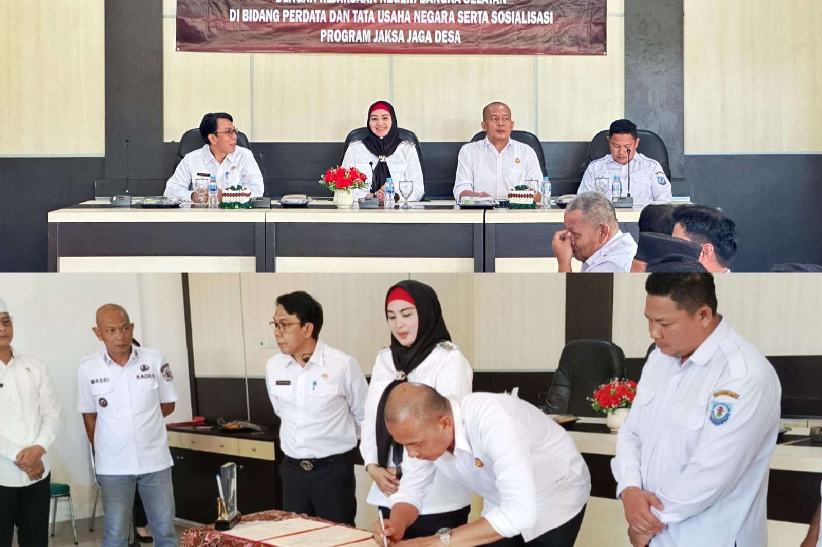 Kawal Pengelolaan Dana Desa Lebih Transparan, Pemkab Basel dan Pemdes Teken MoU dengan Kejari