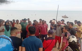 Nelayan Pesisir Kubu Gelar Aksi Tolak Tambang Laut, Desak PT Timah Hentikan Aktivitas Penambangan