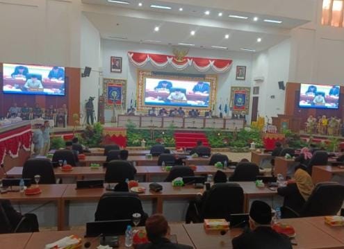 Pj Wali Kota Pangkalpinang Hadiri Paripurna Perdana Gubernur Babel, Harap Ekonomi Pulih