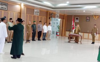 Nasrullah Resmi Dilantik Jadi Pj Kades Simpangrimba, Debby Ingatkan Kerja Hati-hati