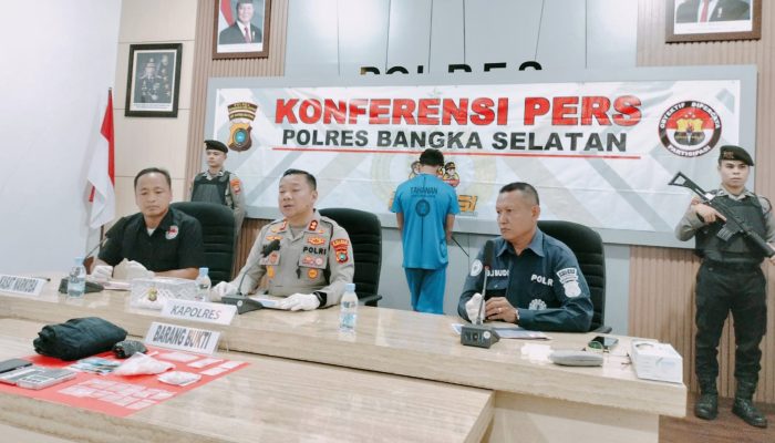 Polres Basel Bongkar Peredaran Narkoba di Desa Rajik, 111,31 Gram Sabu Diamankan