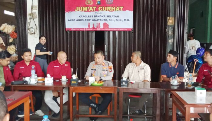 Ngopi Sambil Diskusi, Polres Basel Gelar Jumat Curhat dengan Awak Media
