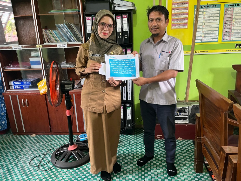 Dorong Semangat Belajar, PT Timah Berikan Bantuan untuk Lomba Cerdas Cermat SMP di Karimun