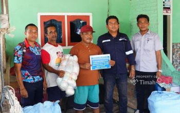 Nelayan Batu Kodok Dapat Bantuan Jaring dari PT Timah, Musdar: Terima Kasih PT Timah
