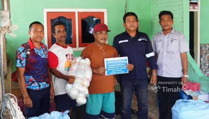 Nelayan Batu Kodok Dapat Bantuan Jaring dari PT Timah, Musdar: Terima Kasih PT Timah
