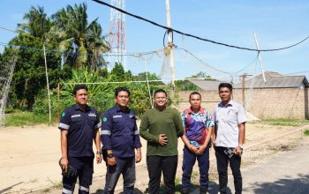 PT Timah Bantu Renovasi Lapangan Voli Air Aceng Toboali