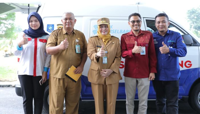 Hellyana Sambut Baik Bantuan Mobil Samsat Keliling dari Bank Sumsel Babel