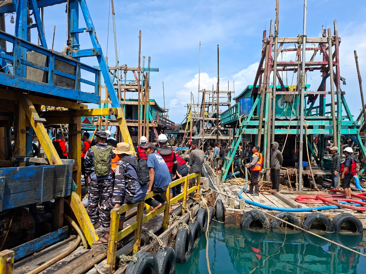PT Timah Temukan Puluhan Ponton Ilegal di Laut Sanfur, Tegaskan Tidak Ada Toleransi