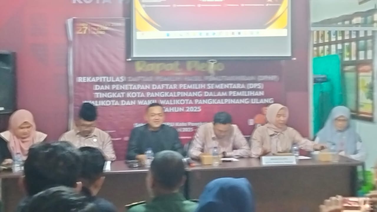 KPU Pangkalpinang Tetapkan DPS Pilkada 2025, 169 Ribu Pemilih Terdaftar