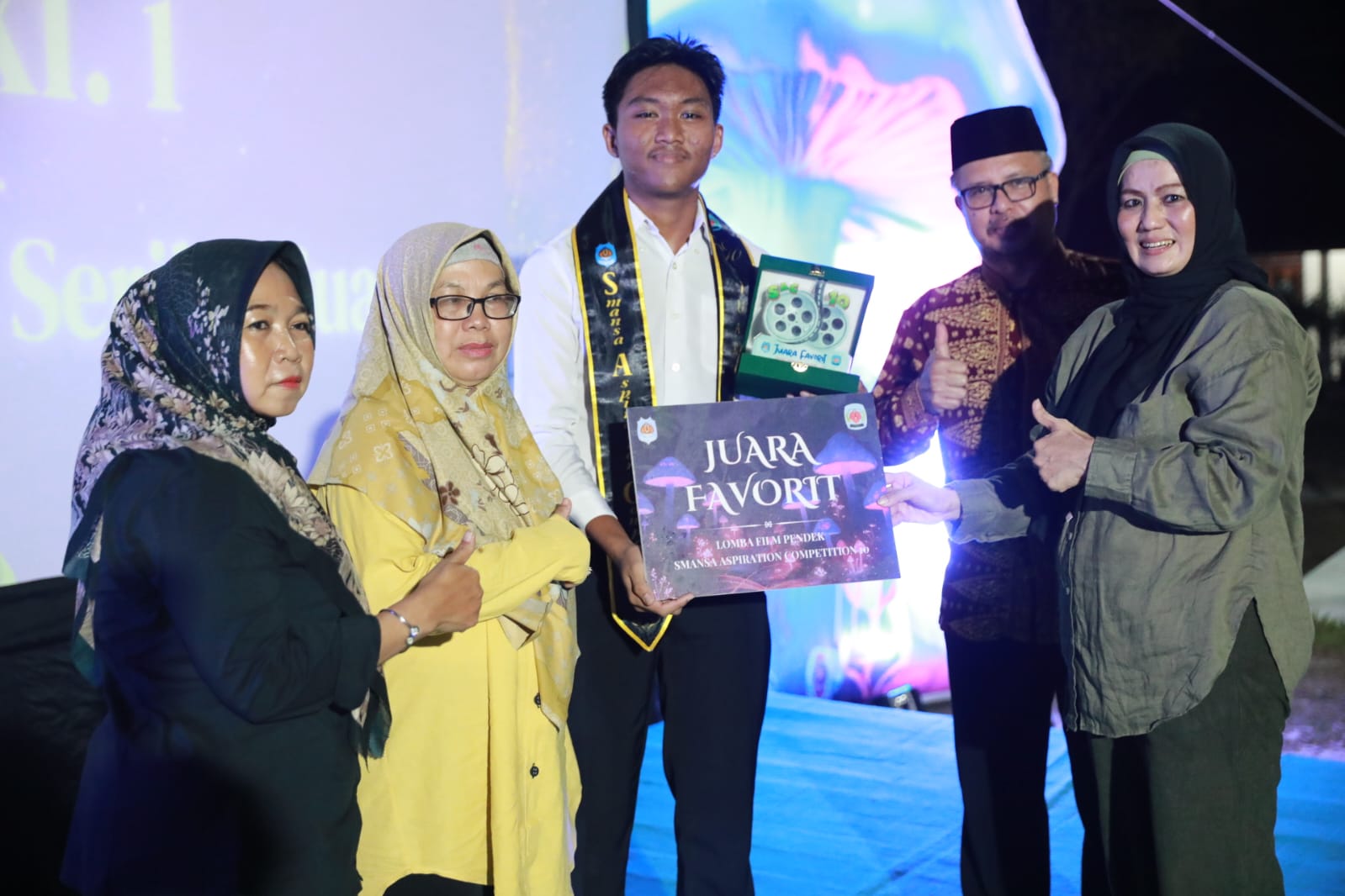 Hellyana Apresiasi Film Siswa di SAC 10 Smansa Tanjungpandan