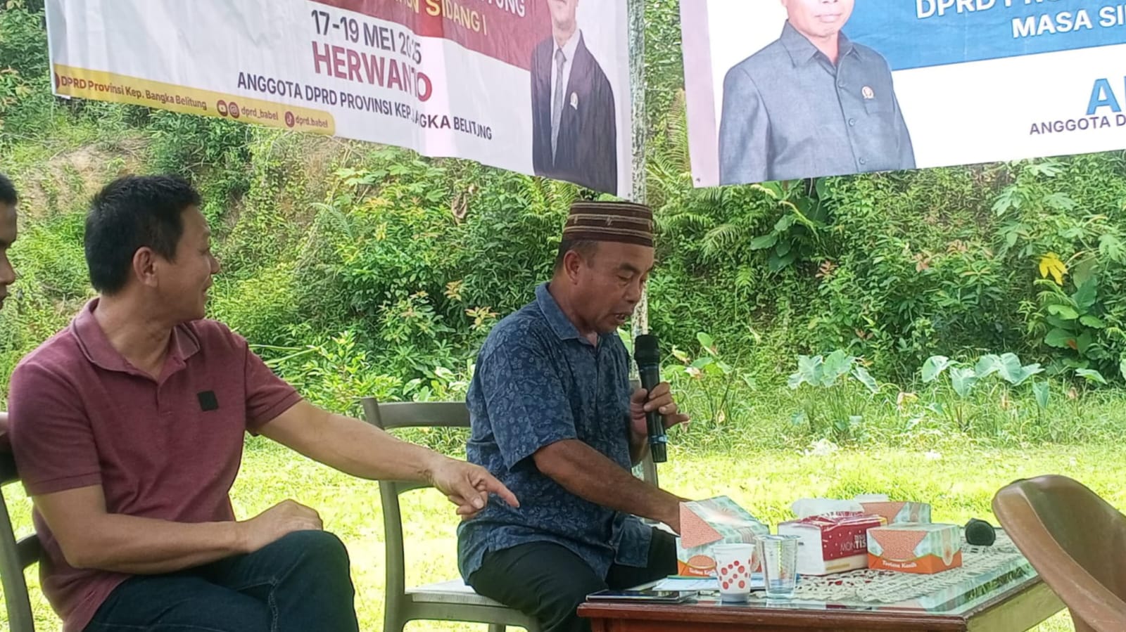 Herwanto dan Arbiyanto Kompak Dengar Keluhan Warga Desa Air Belo
