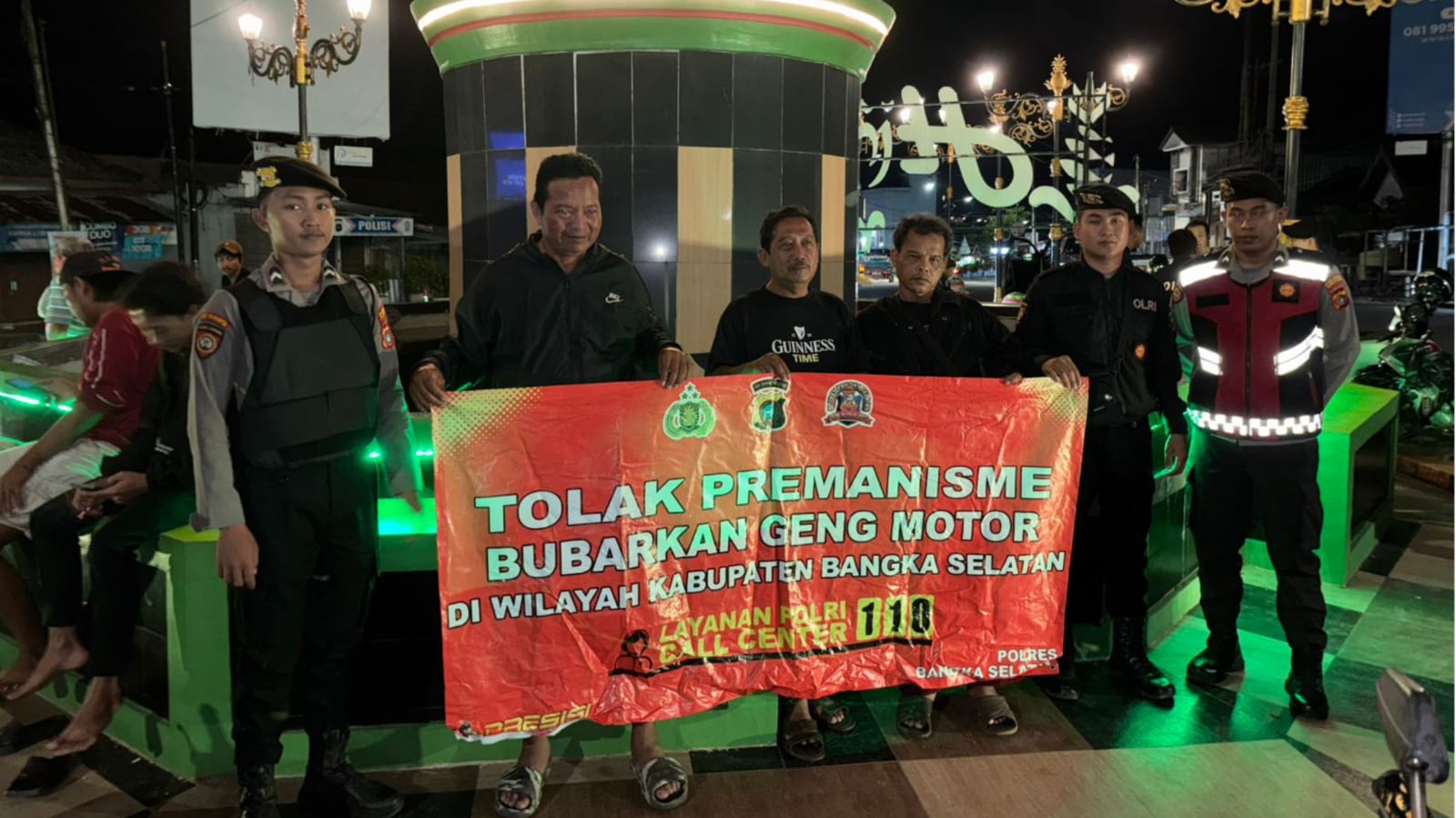 Cegah Aksi Premanisme, Polres Basel Gencarkan Patroli Tengah Malam
