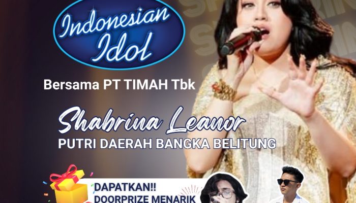 Dukung Shabrina di Grand Final Indonesian Idol, PT Timah Gelar Nobar di 3 Kabupaten di Babel