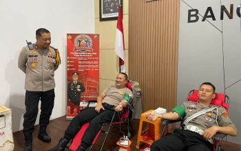 Wujud Kepedulian, Polres Basel Sumbangkan Darah untuk Masyarakat
