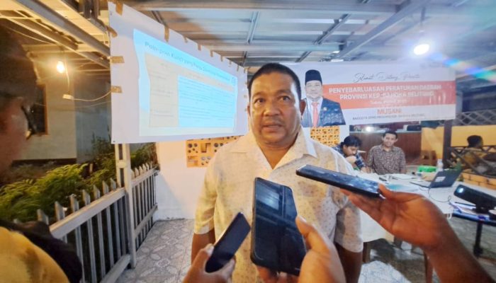 Musani Sosialisasikan Perda Kelautan dan Perikanan di Toboali