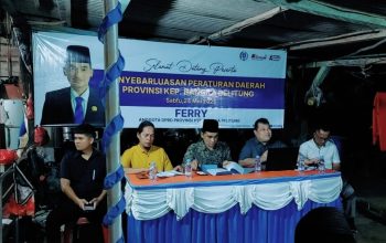 Ferry Ajak Nelayan Toboali Maksimalkan Potensi Laut Lewat Sosialisasi Perda