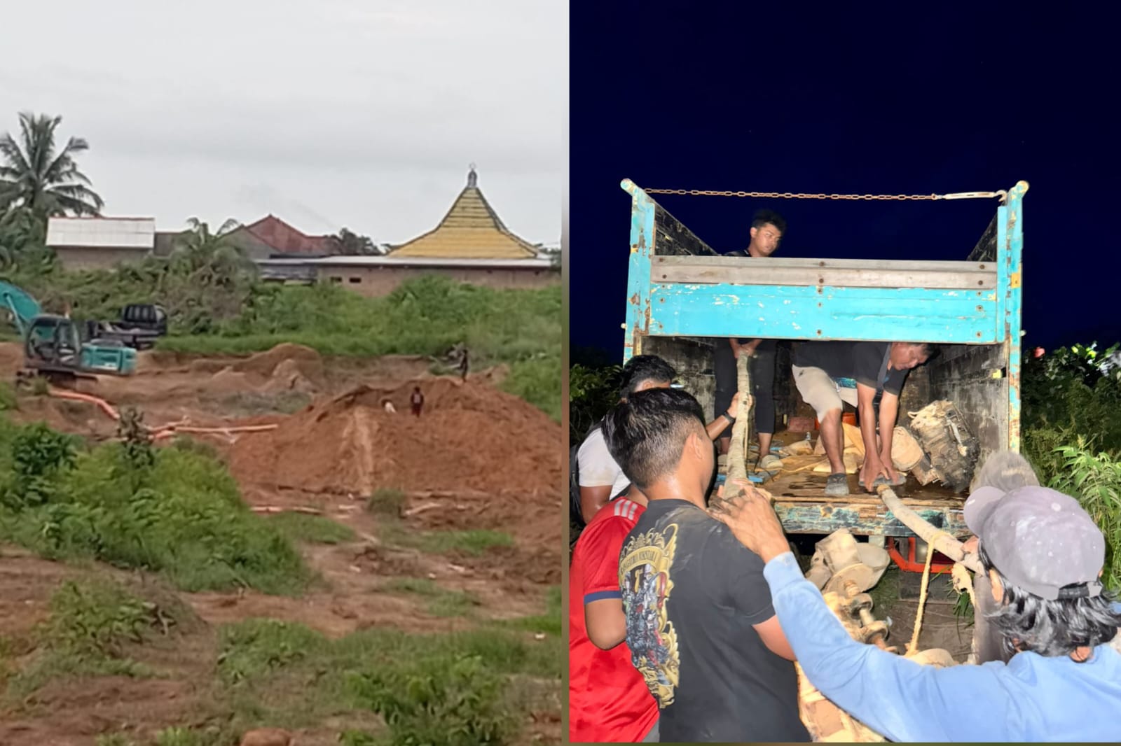 Polres Basel Tertibkan Aktivitas Tambang Ilegal Dekat Permukiman Warga, 1 Unit Mesin Diamankan