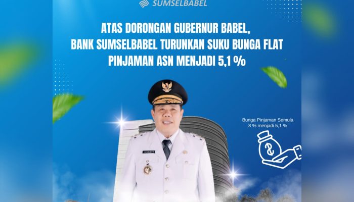 Atas Dorongan Gubernur Babel, Bunga Pinjaman ASN Turun Jadi 5,1%