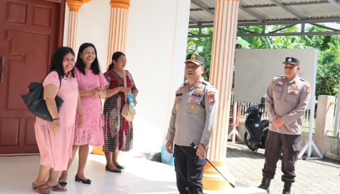 Kapolres Basel Pantau Langsung Pengamanan Gereja Saat Peringatan Isa Almasih