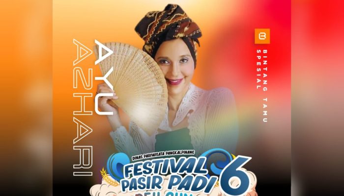 Ayu Azhari Tampil di Festival Pasir Padi 6, Pj Wako Pangkalpinang Dorong Promosi Wisata Lebih Luas