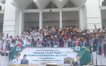 Pemkab Basel Lepas 161 Jamaah Calon Haji, Debby: Semoga Jadi Haji Mabrur