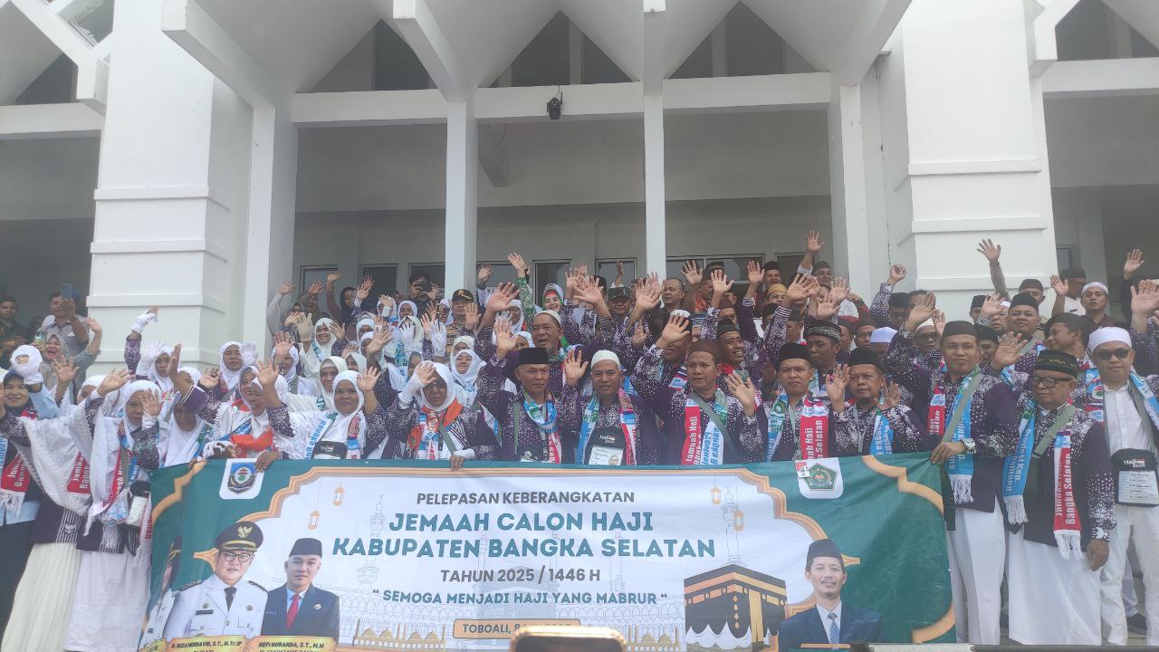 Pemkab Basel Lepas 161 Jamaah Calon Haji, Debby: Semoga Jadi Haji Mabrur
