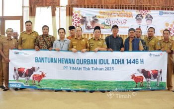 Bupati Bangka Tengah Apresiasi PT Timah atas Konsistensi Penyaluran Hewan Kurban