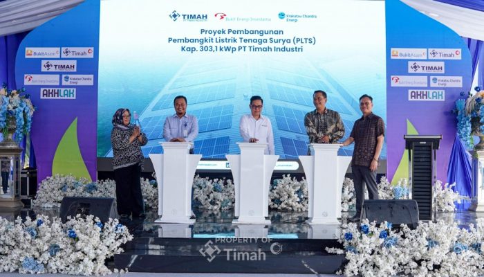PT Timah Industri Resmikan PLTS 303,1 kWp di Cilegon