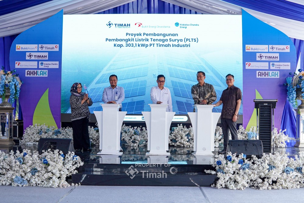 PT Timah Industri Resmikan PLTS 303,1 kWp di Cilegon