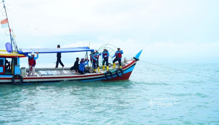 PT Timah Tenggelamkan Artificial Reef di Tanjung Kubu