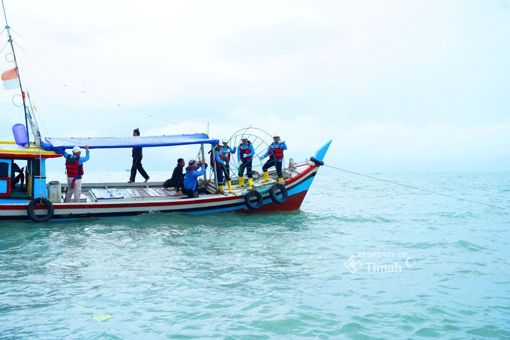 PT Timah Tenggelamkan Artificial Reef di Tanjung Kubu