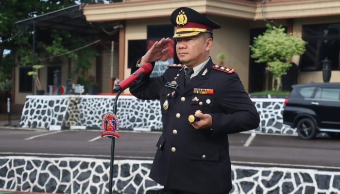 Kapolres Bangka Selatan Pimpin Upacara Harla Pancasila