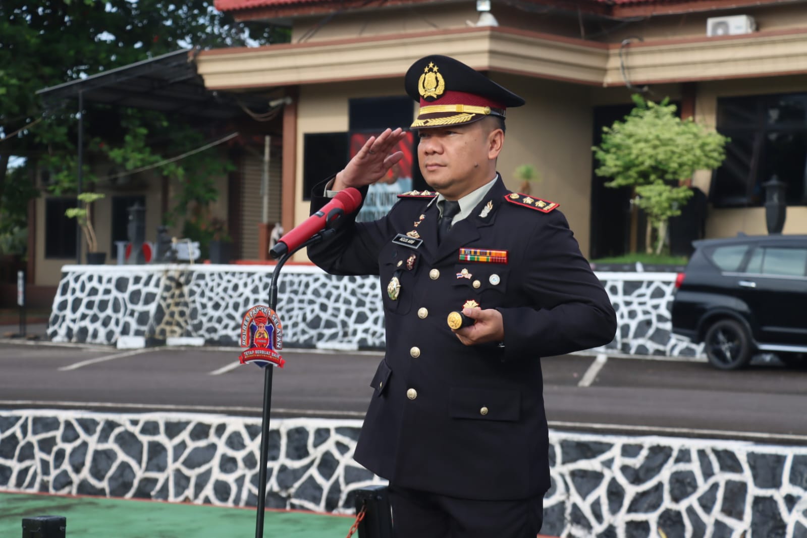 Kapolres Bangka Selatan Pimpin Upacara Harla Pancasila