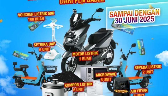 Promo Spesial, PLN Babel Tawarkan Motor Listrik dan Hadiah Menarik dalam Live Sale Pasang Baru