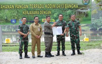 Disaksikan Kasad, Gubernur Babel Serahkan SK Hibah Tanah ke Korem 045 Gaya